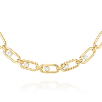 ROSEFIELD Pearl Link Necklace