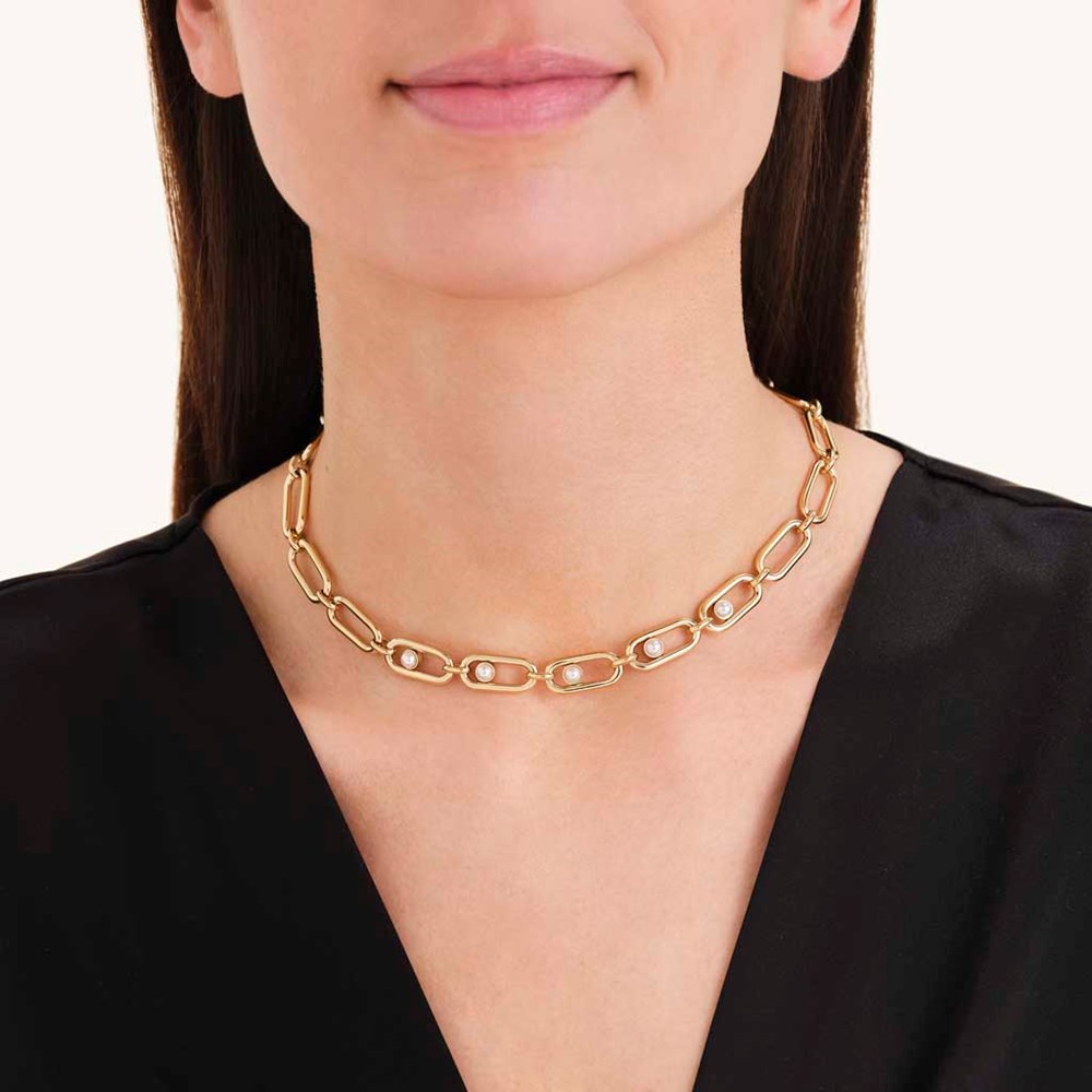 ROSEFIELD Pearl Link Necklace