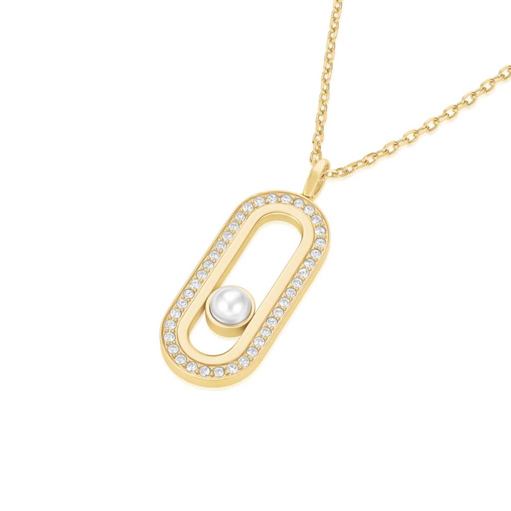 ROSEFIELD Pearl Crystals Necklace