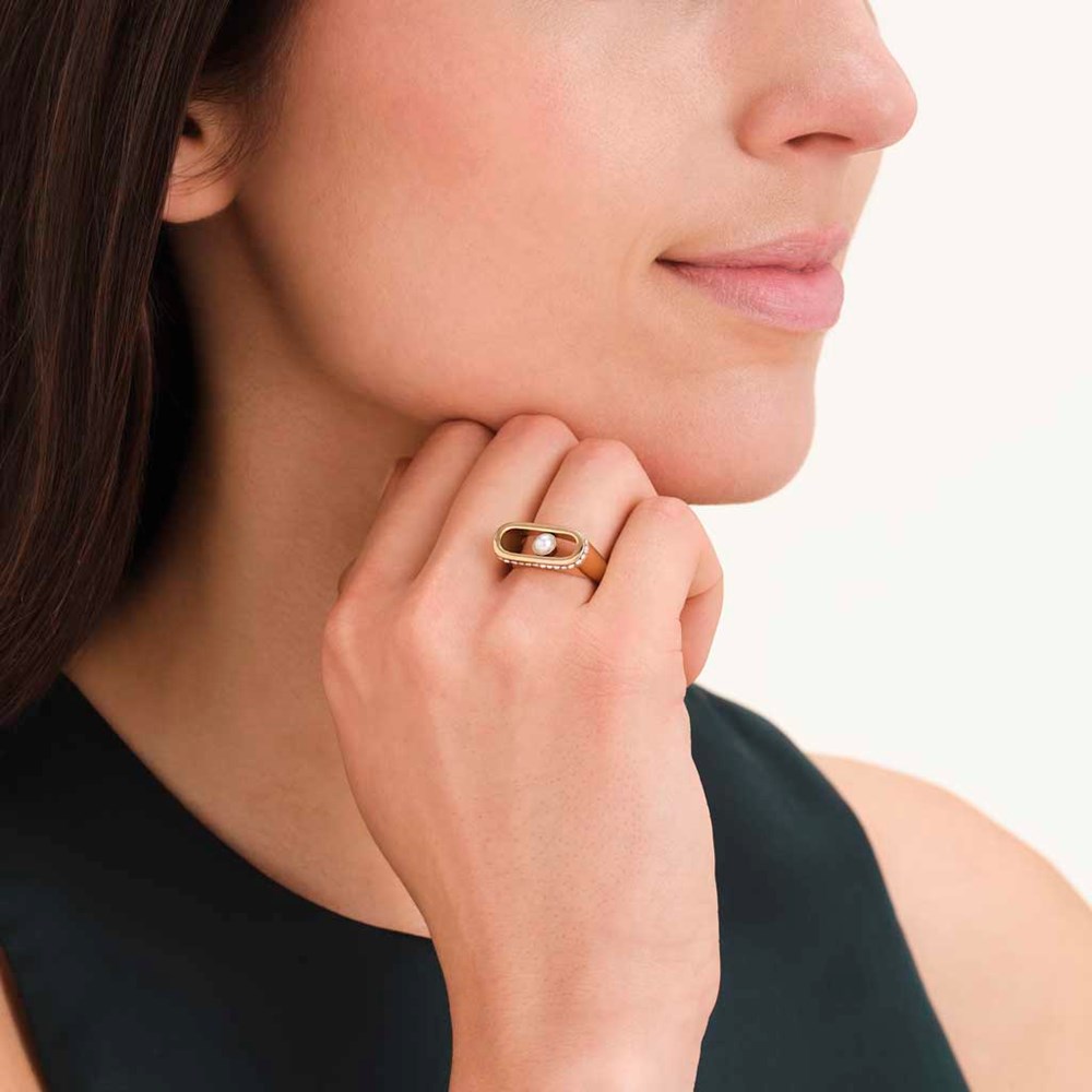 ROSEFIELD Pearl Crystals Ring