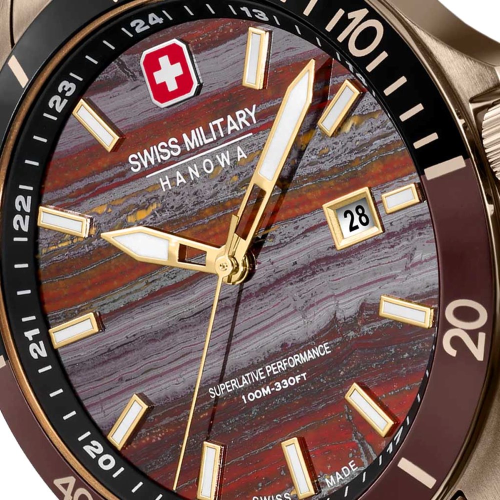 SWISS MILITARY HANOWA FLAGSHIP TIGER IRON