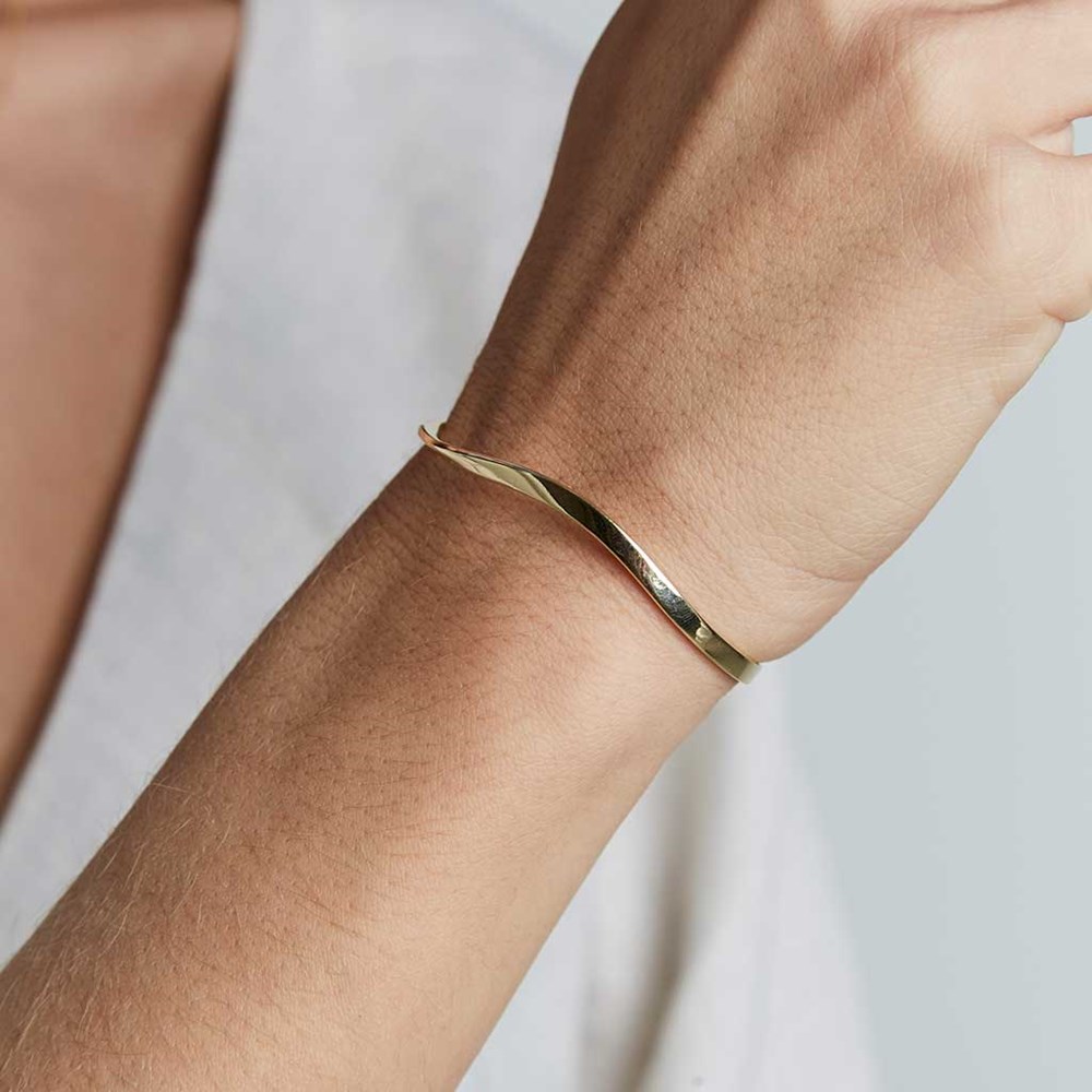 ROSEFIELD Twisted Bangle Gold