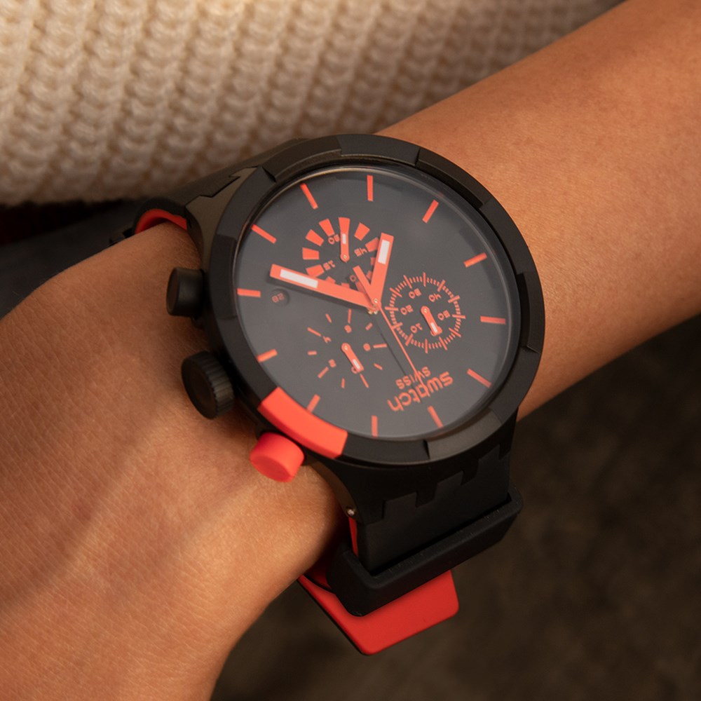 SWATCH CHECKPOINT RED