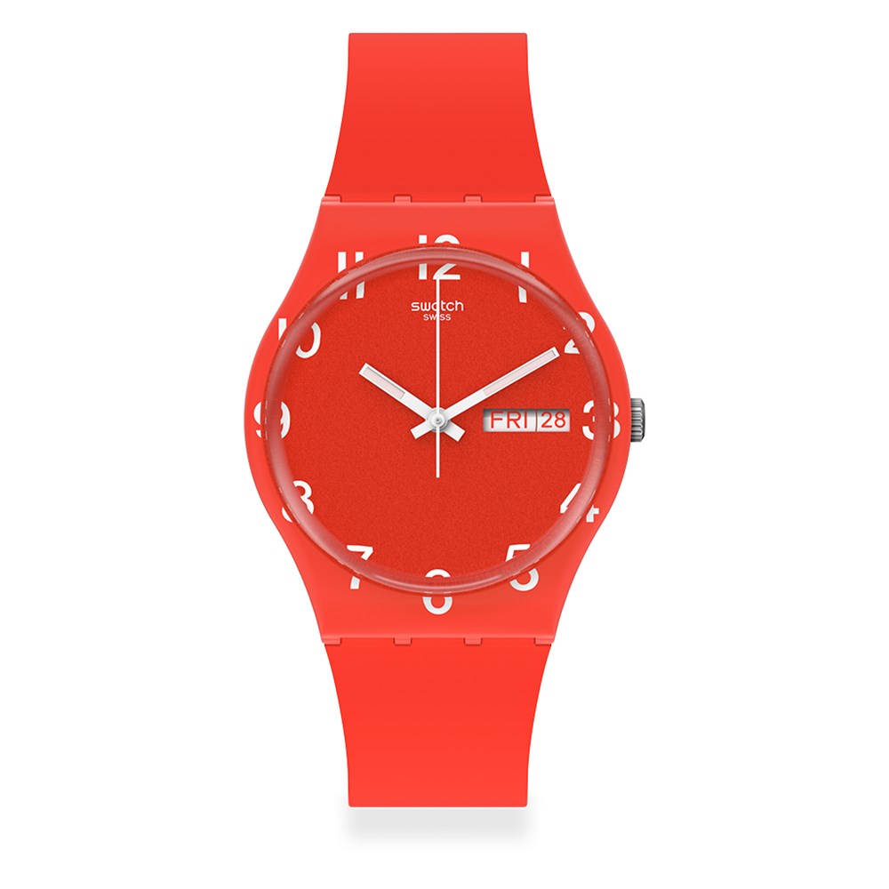 SWATCH OVER RED