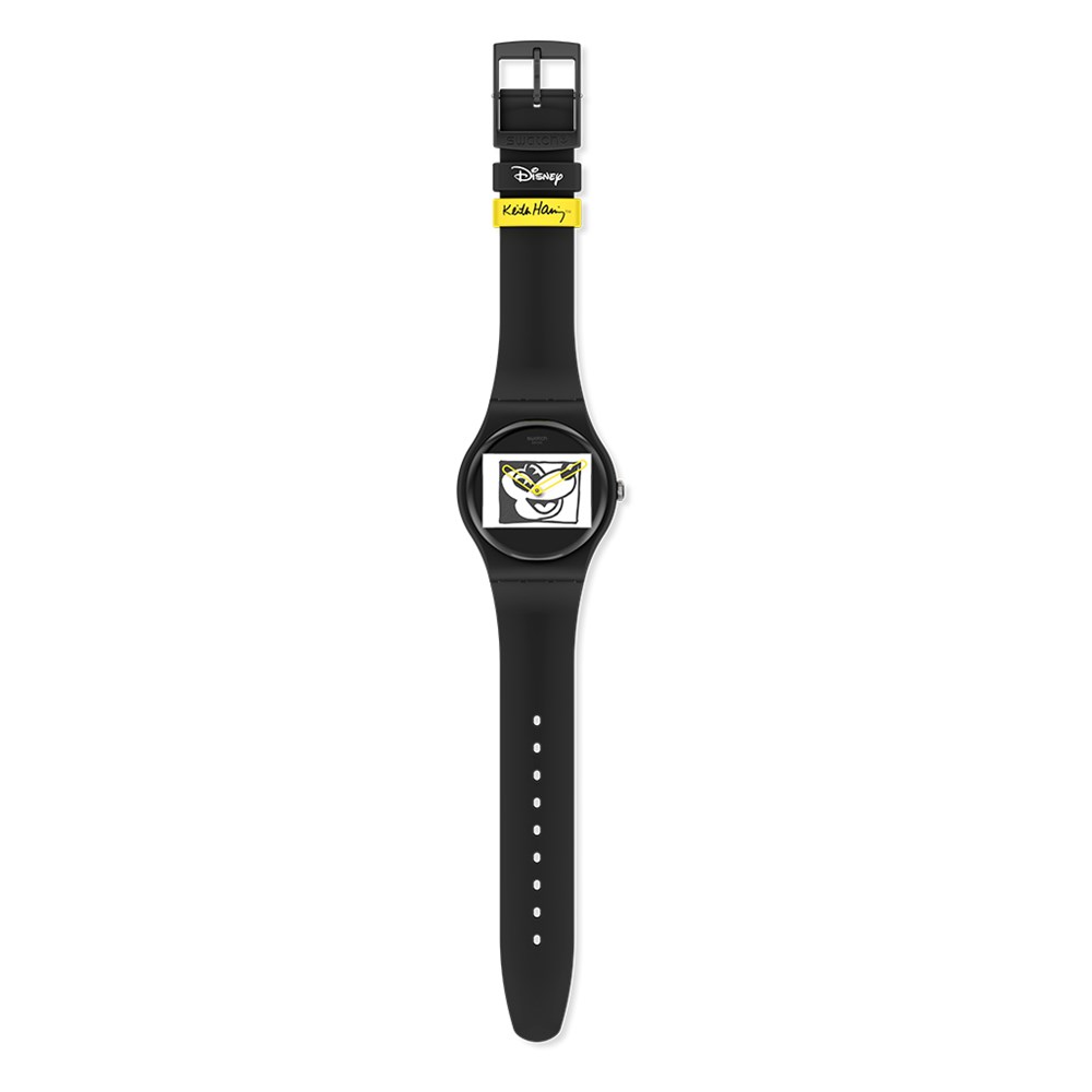 SWATCH MICKEY BLANC SUR NOIR