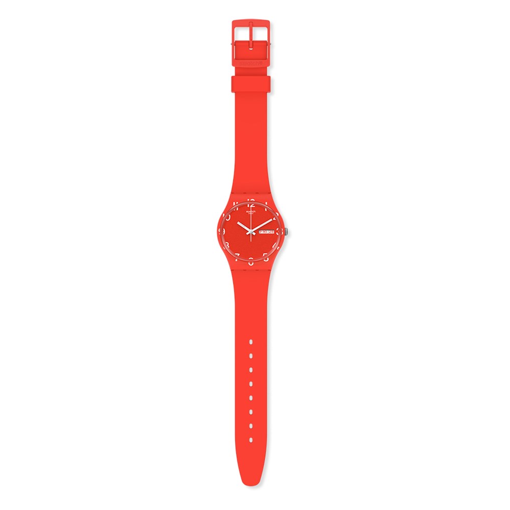 SWATCH OVER RED