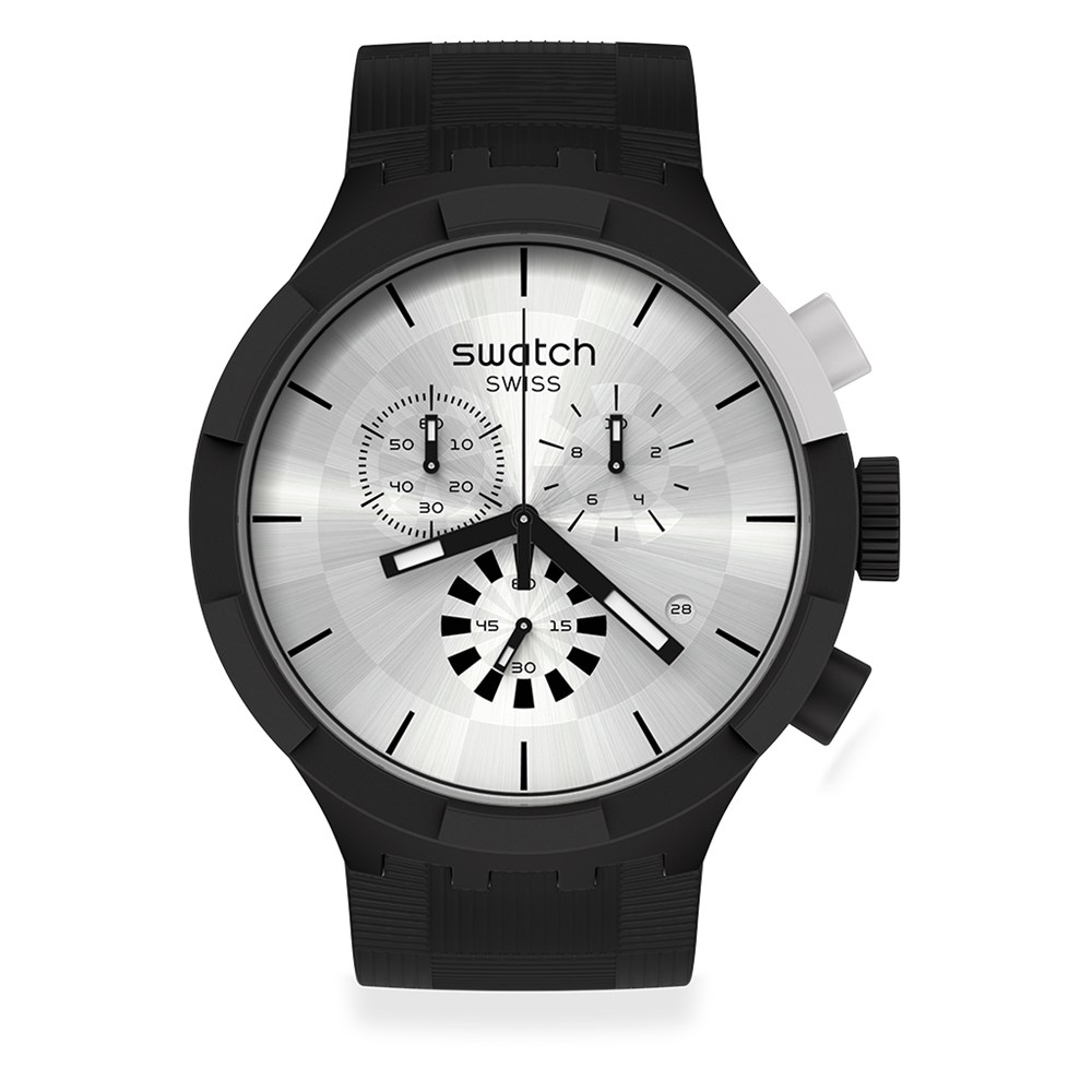 SWATCH CHEQUERED SILVER