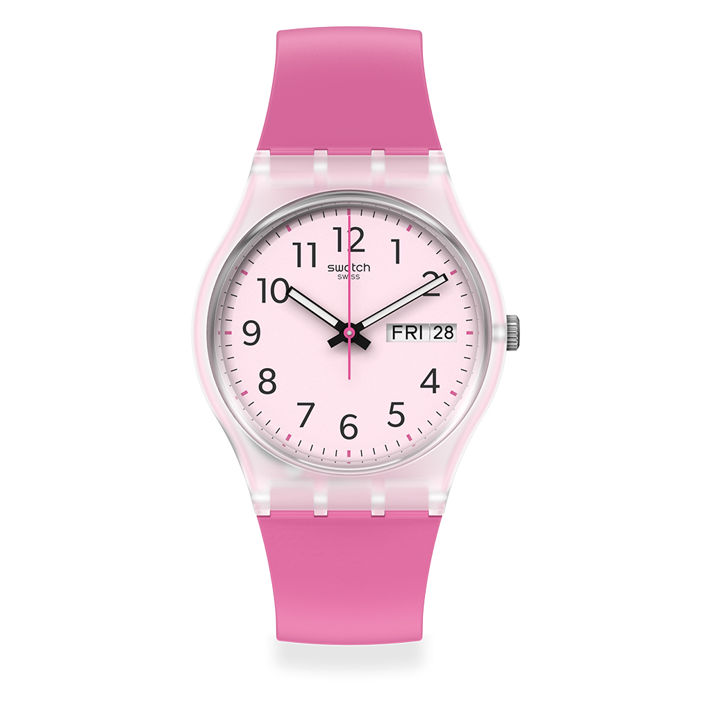 SWATCH RINSE REPEAT PINK lifestyle