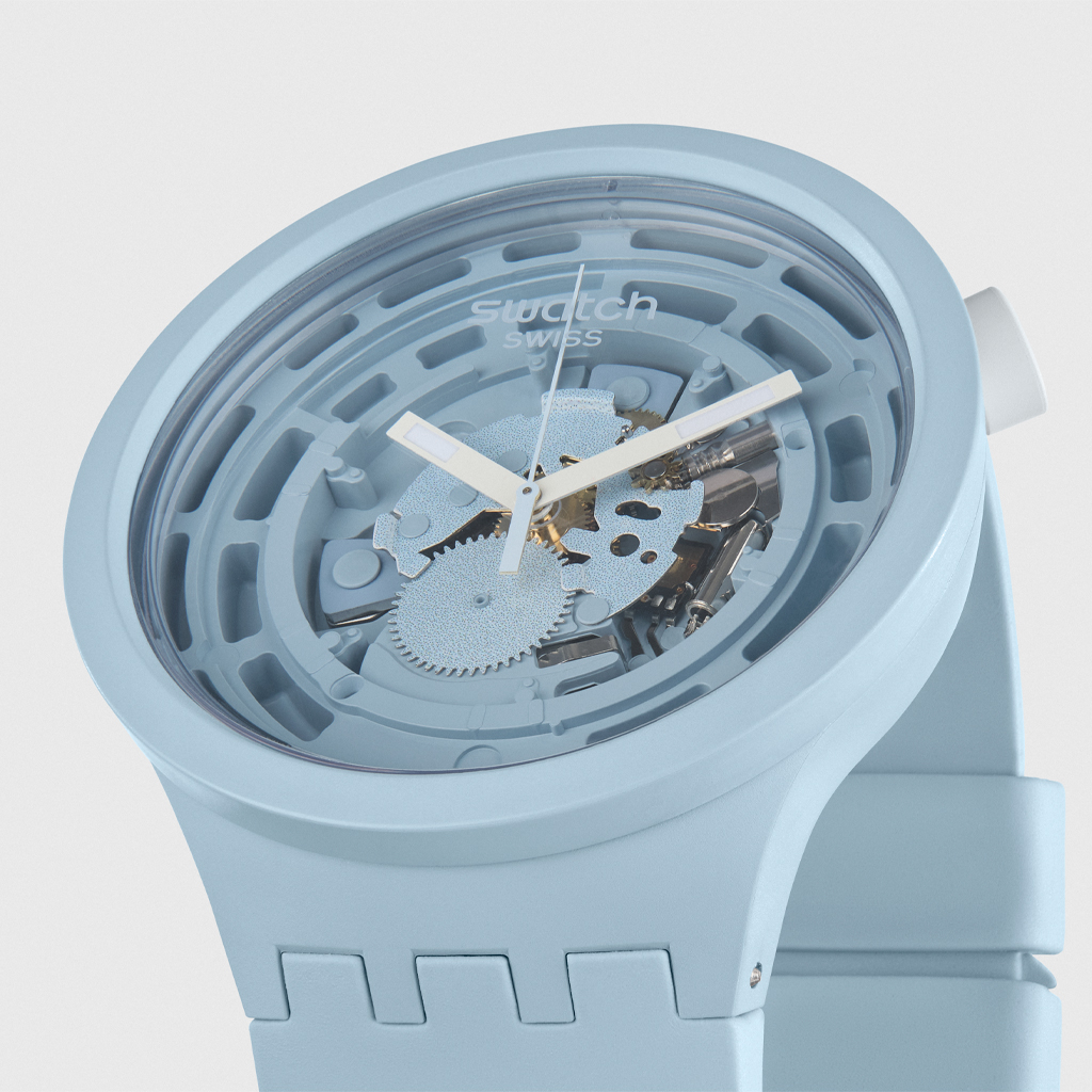 SWATCH BIOCERAMIC C-BLUE lifestyle