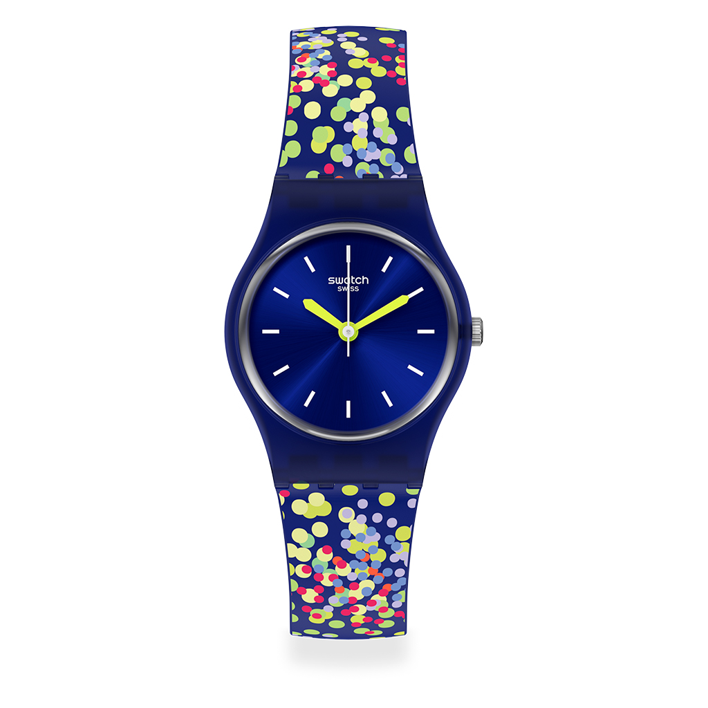 SWATCH CONFETTINI BLU lifestyle