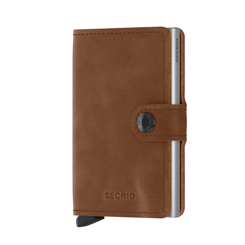 SECRID Miniwallet Vintage Cognac Silver lifestyle