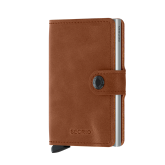 SECRID Miniwallet Vintage Cognac Silver 