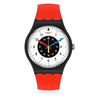 SWATCH ROUGE & NOIR