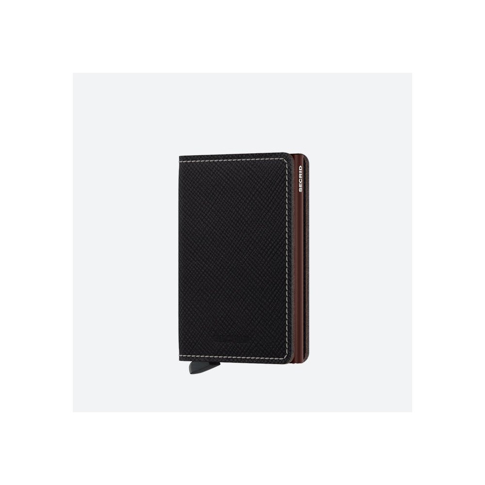 SECRID Slimwallet Saffiano Brown