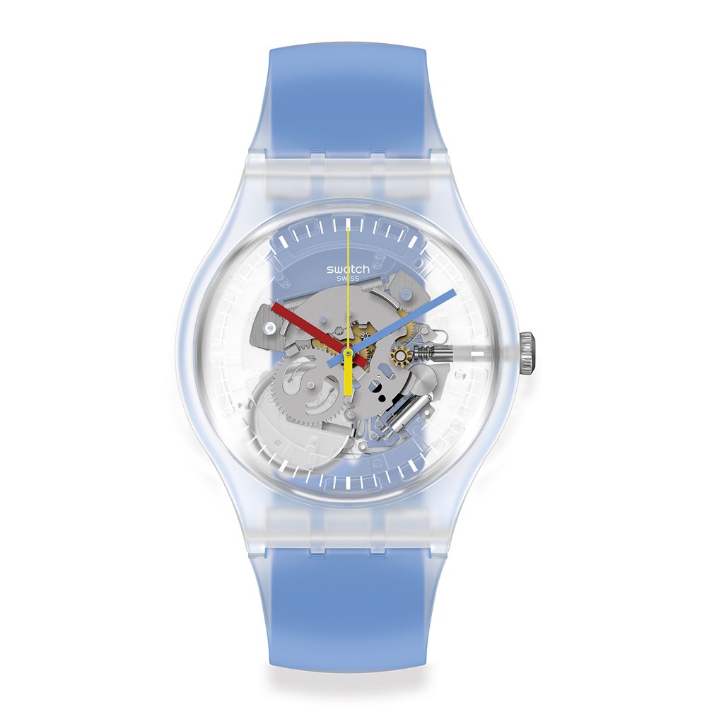 SWATCH CLEARLY BLUE STRIPED