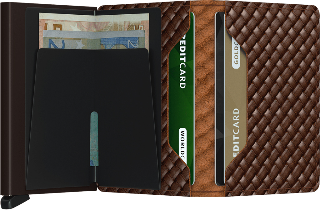 SECRID Slimwallet Basket Brown lifestyle