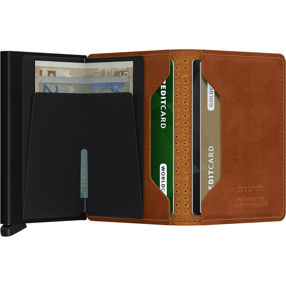 SECRID Slimwallet Perforated Cognac