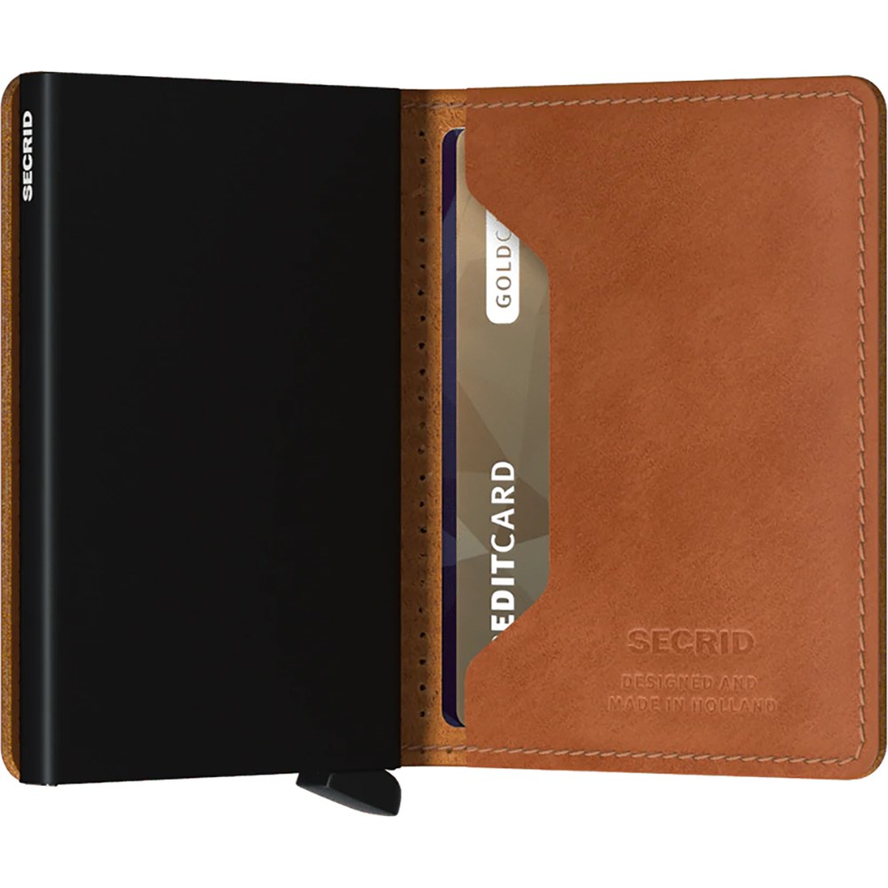 SECRID Slimwallet Perforated Cognac