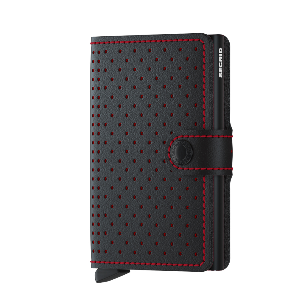 SECRID Miniwallet Perforated Black-Red lifestyle