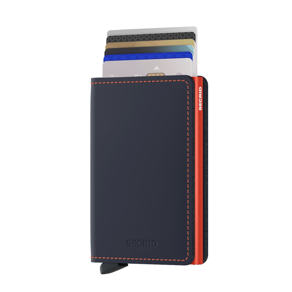 SECRID Slimwallet Matte Nigtblue & Orange