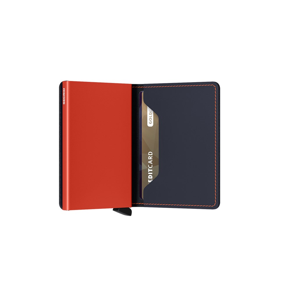 SECRID Slimwallet Matte Nigtblue & Orange