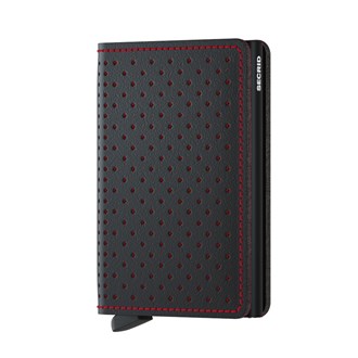 SECRID Slimwallet Perforated Black Red