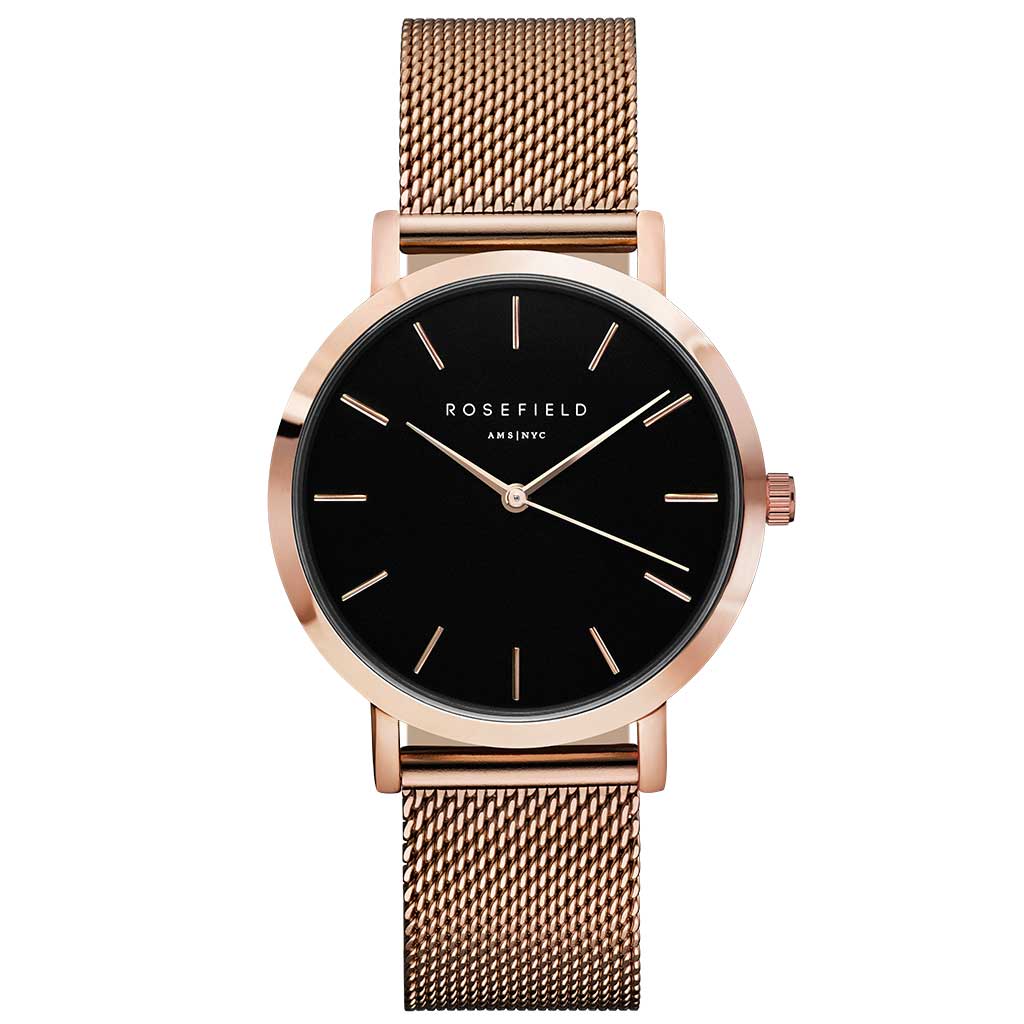 ROSEFIELD THE MERCER Black Rose Gold lifestyle