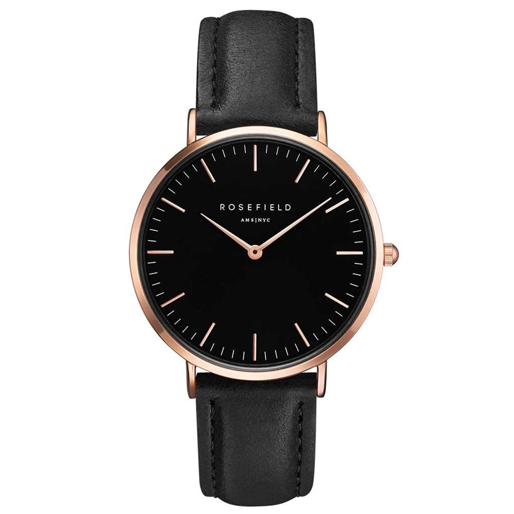 ROSEFIELD THE BOWERY Black Black Rose Gold