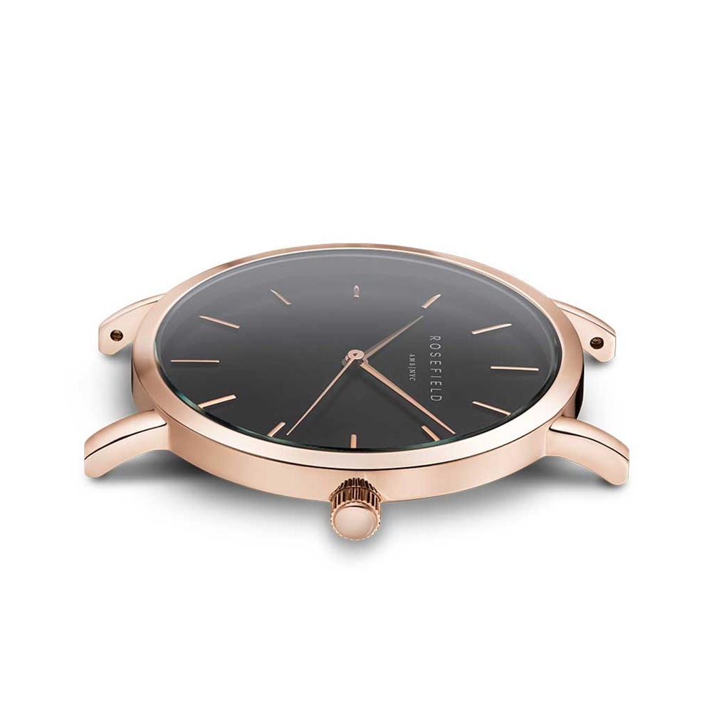 ROSEFIELD THE TRIBECA Black Rose Gold