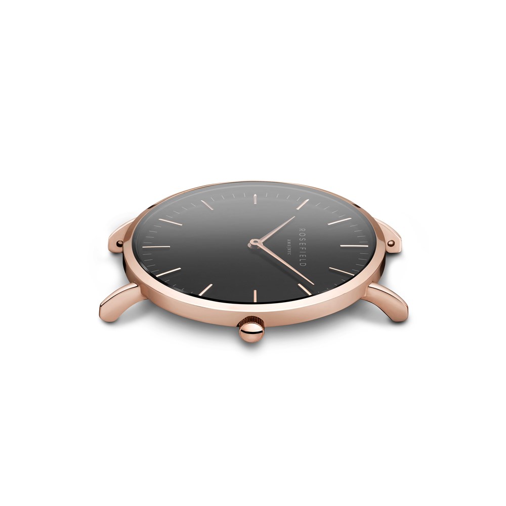 ROSEFIELD THE MERCER Black Rose Gold