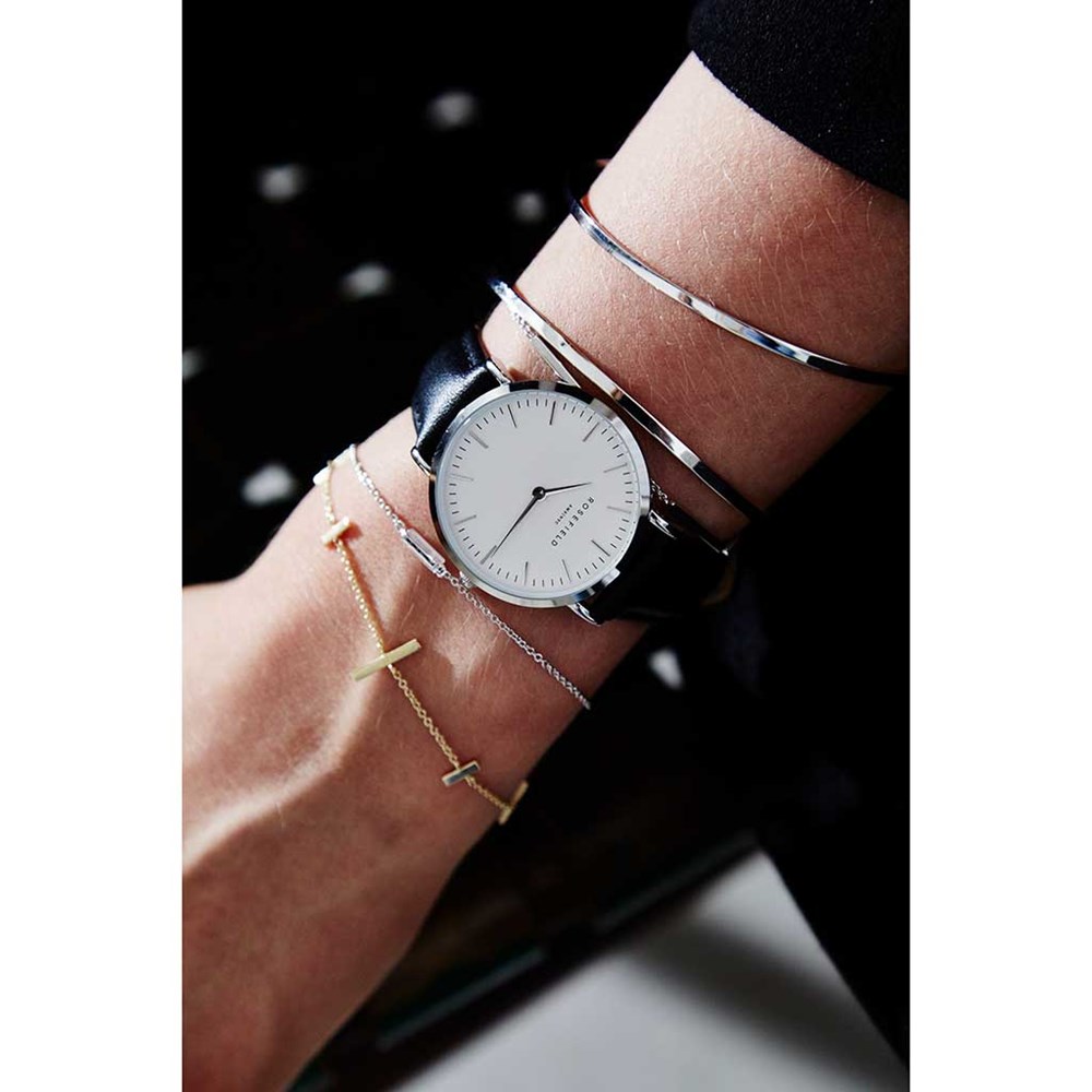 ROSEFIELD THE TRIBECA White Black Silver