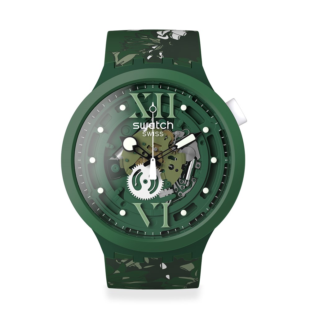 SWATCH CAMOFLOWER GREEN