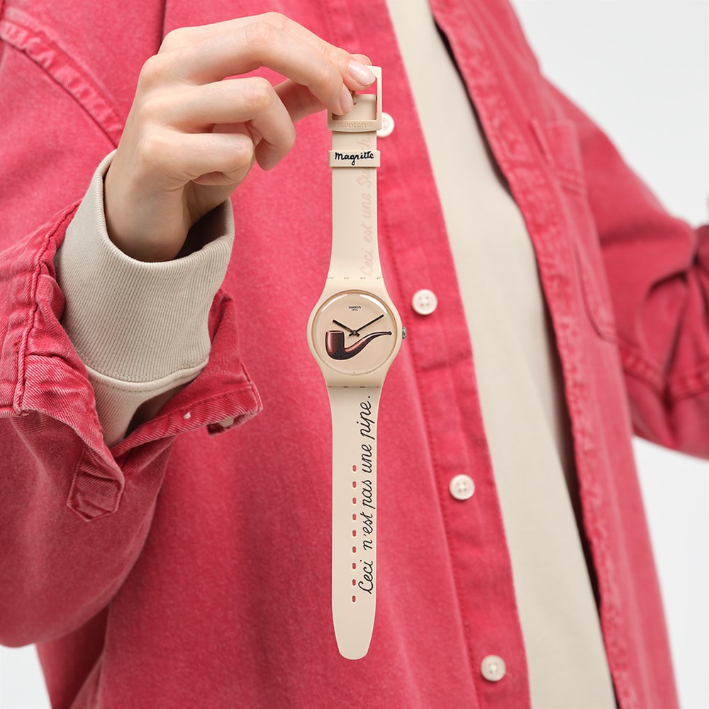 SWATCH LA TRAHISON DES IMAGES BY RENE MAGRITTE