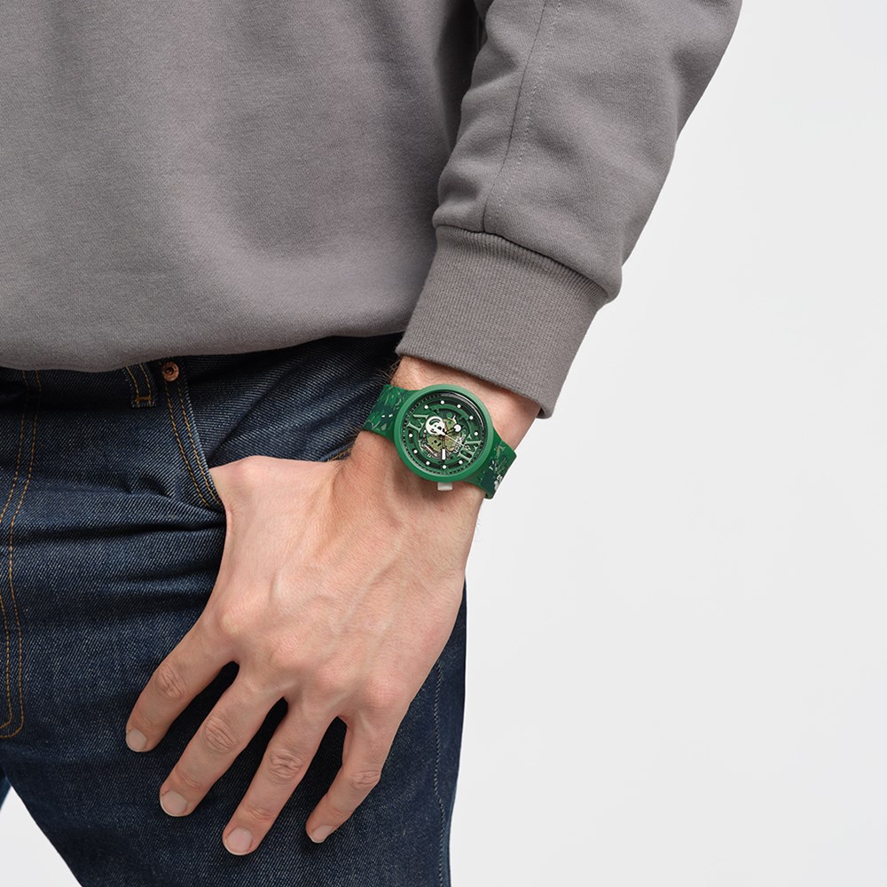 SWATCH CAMOFLOWER GREEN