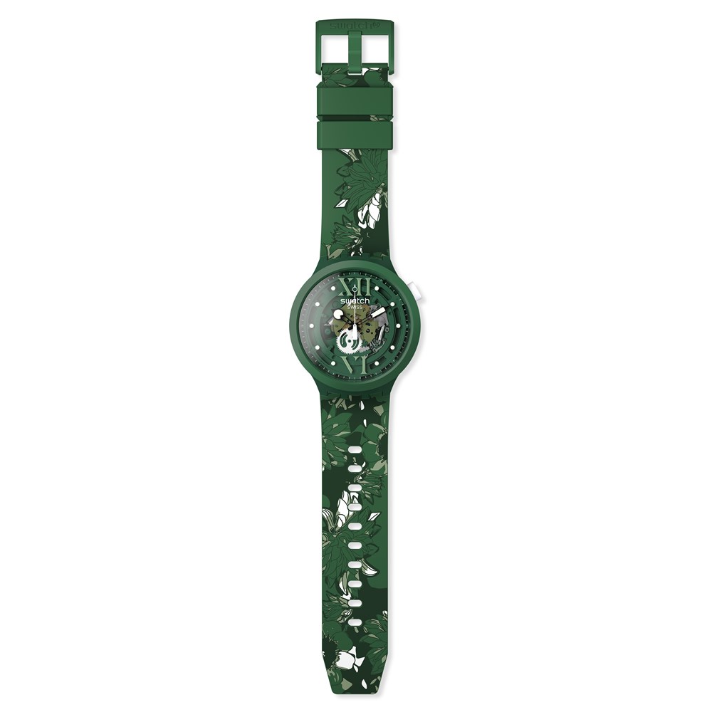 SWATCH CAMOFLOWER GREEN