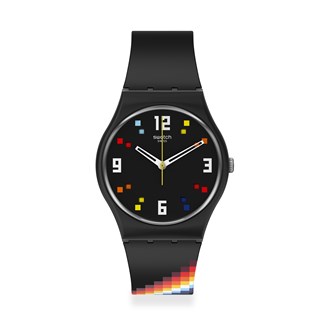 SWATCH BLACK CAROUSEL SQUARES