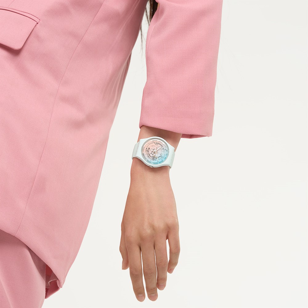 SWATCH FLEETINGLY ICEBLUE