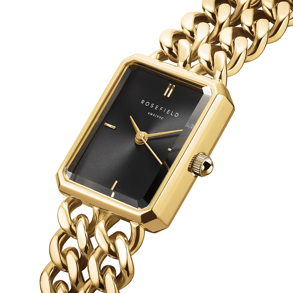 ROSEFIELD Studio Double Chain Black Gold