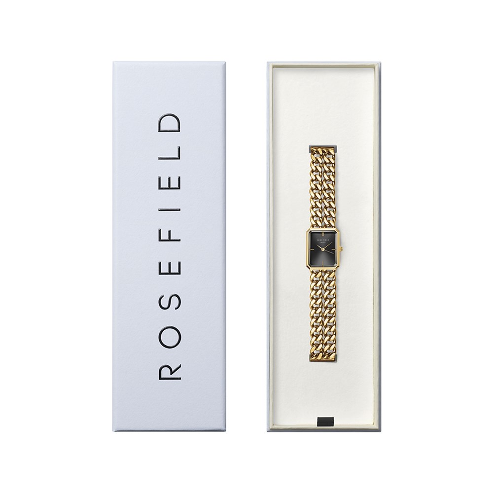ROSEFIELD Studio Double Chain Black Gold