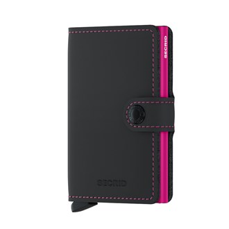 SECRID Miniwallet Matte Black Fuchsia