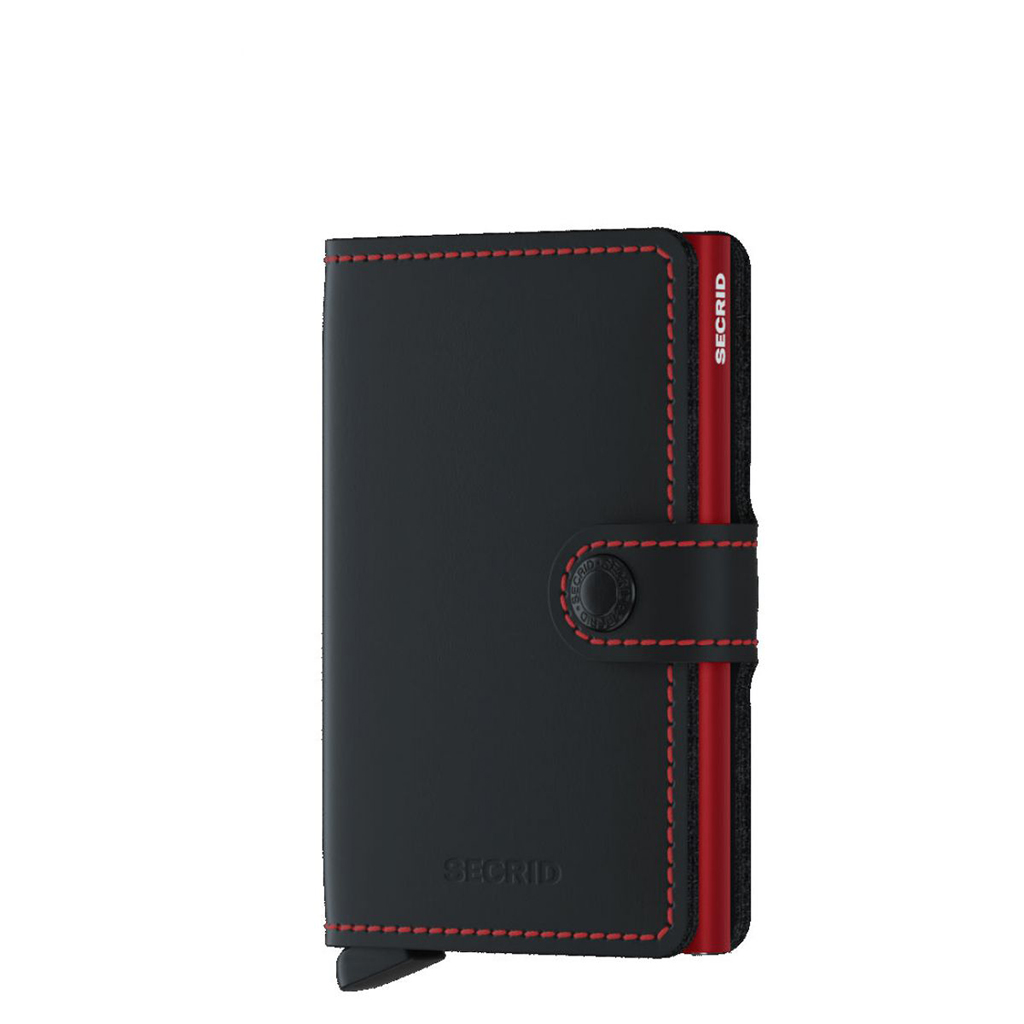 SECRID Miniwallet Matte Black & Red lifestyle