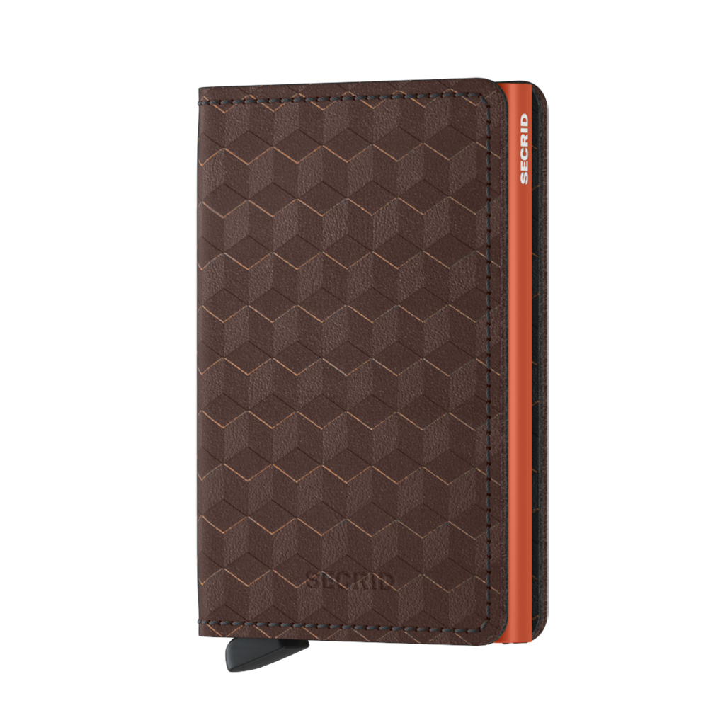 SECRID Slimwallet Optical Brown-Orange lifestyle