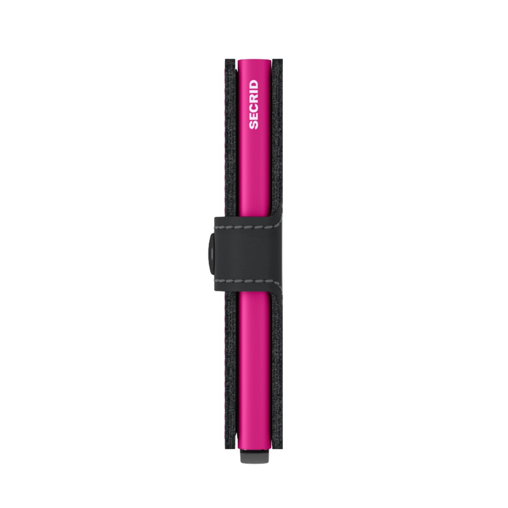 SECRID Miniwallet Matte Black Fuchsia