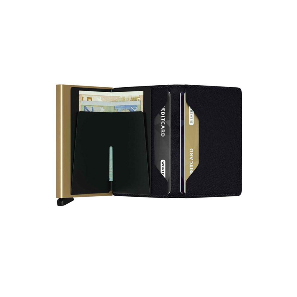 SECRID Slimwallet Crisple Black Gold