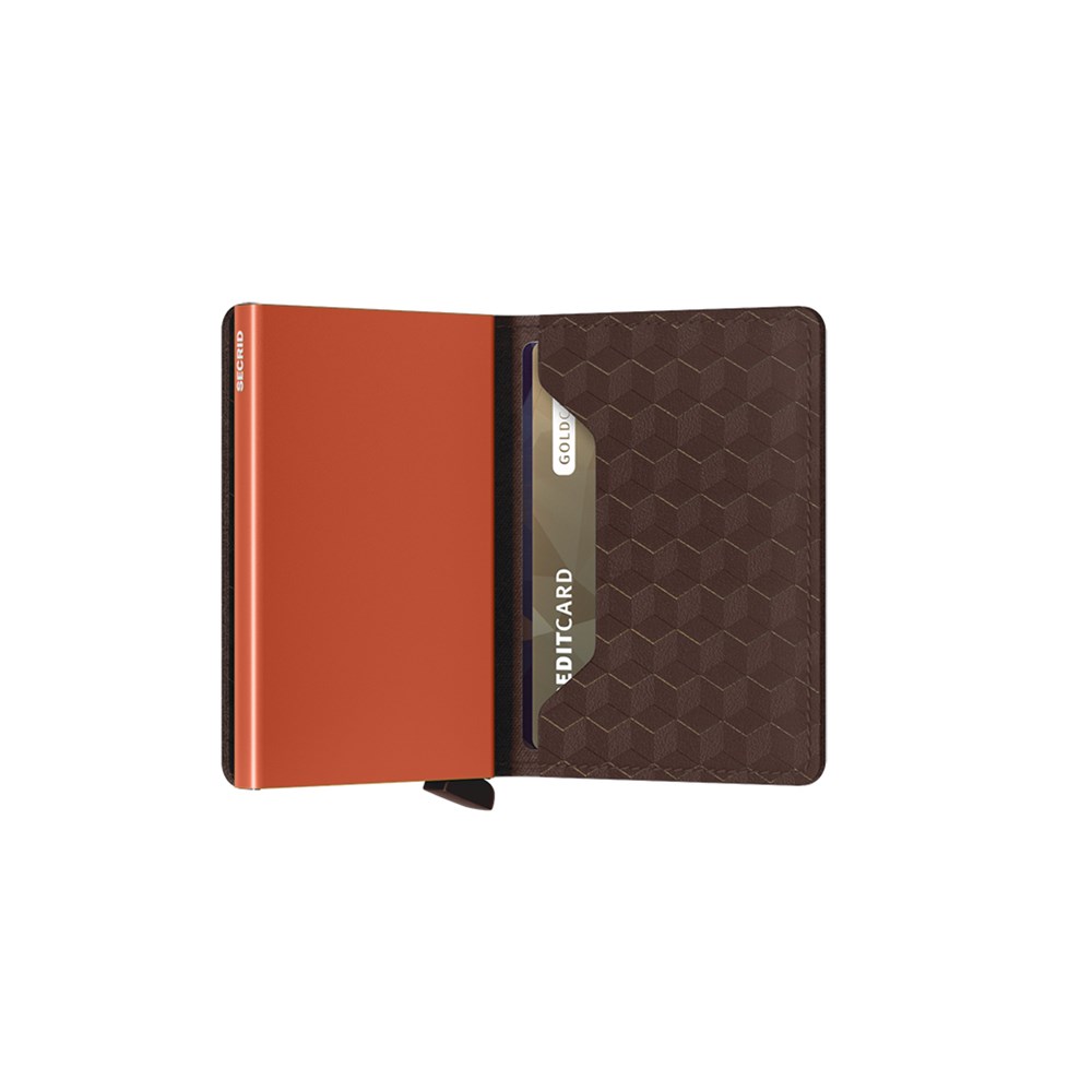 SECRID Slimwallet Optical Brown-Orange