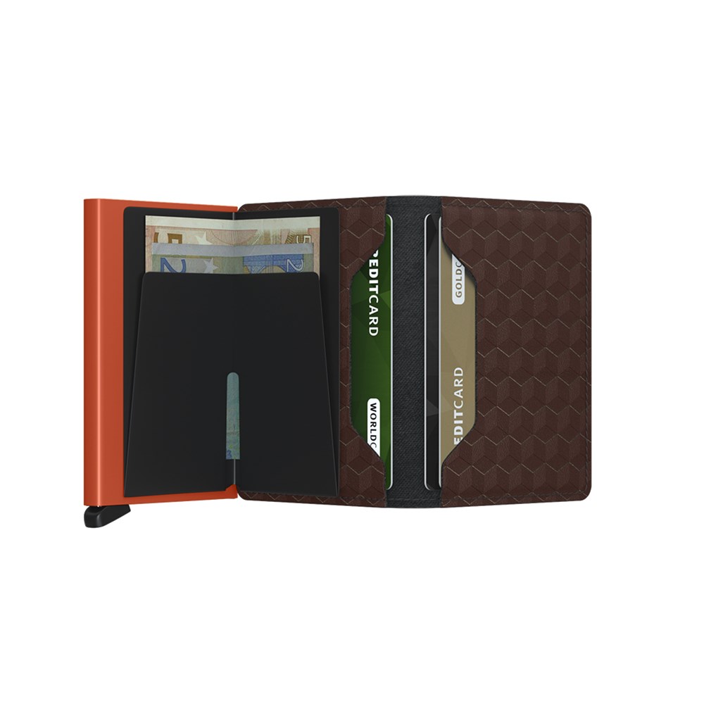 SECRID Slimwallet Optical Brown-Orange