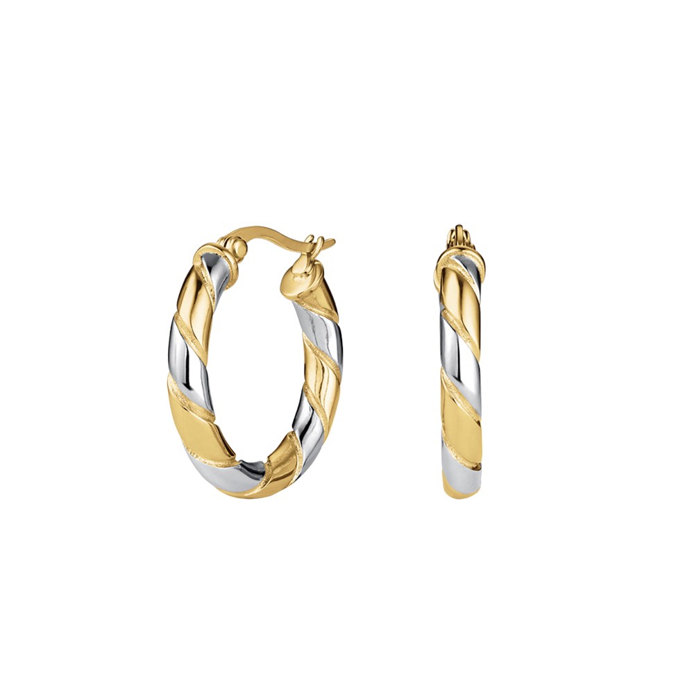 ROSEFIELD Bicolor Swirl Hoops