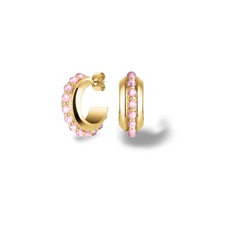 ROSEFIELD Pink Beads Hoop