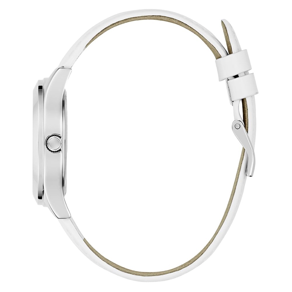 GUESS WHITE SILVER TONE