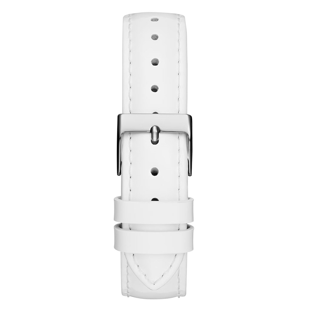 GUESS WHITE SILVER TONE